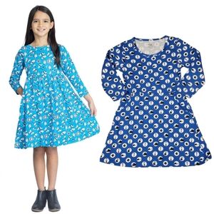 Svaha ENGINEERING STEAM STEM TOOLS SCIENCE Girls Twirl Long Sleeves Dress 7 - 8